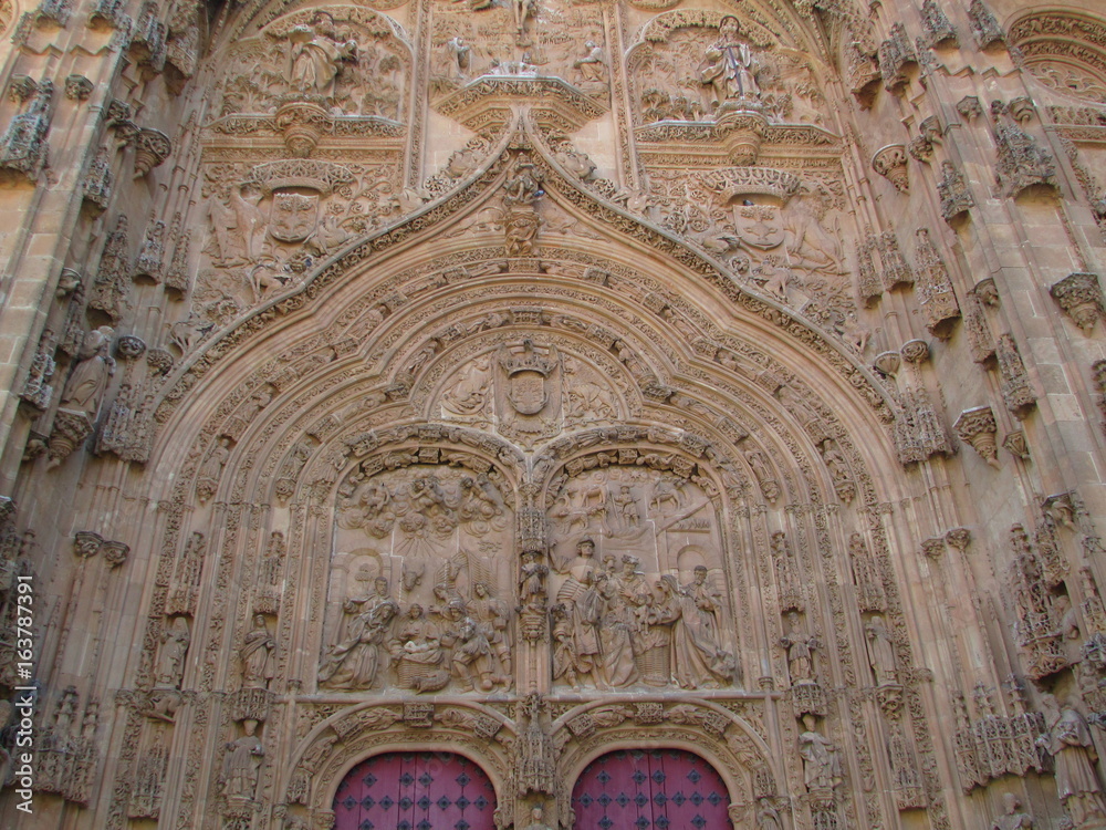 vieille cathédrale de salamanque portail 