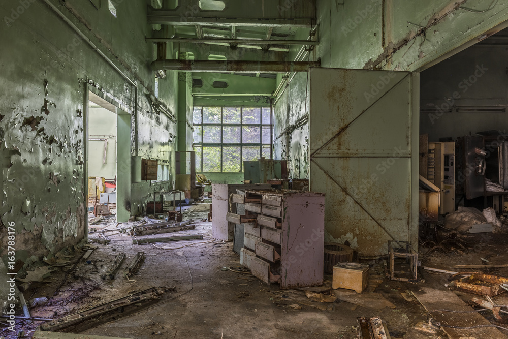 Abandoned factory in Pripyat (Chernobyl Exclusion Zone)