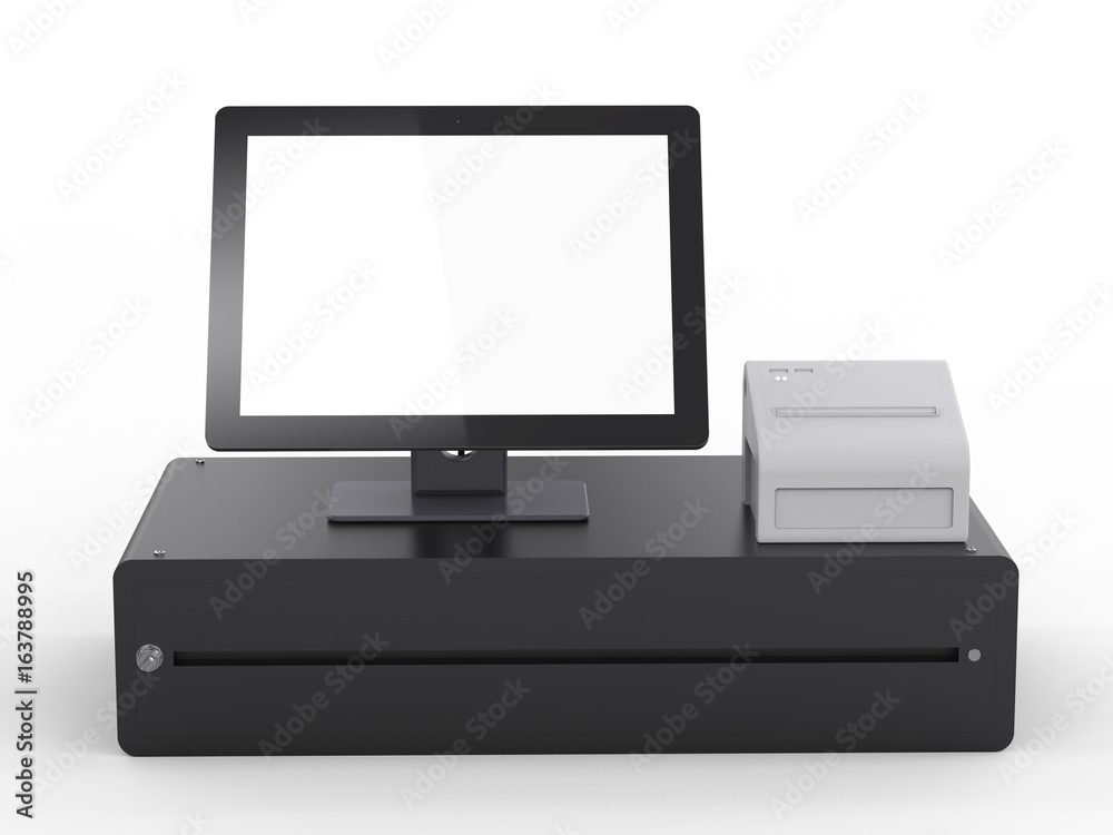 empty screen cashier machine empty screen cashier machine