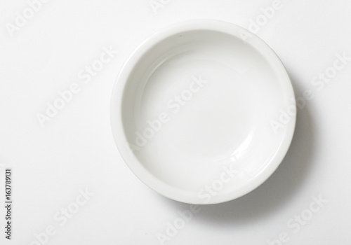 Top view of empty bowl