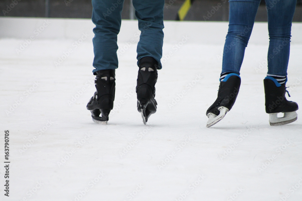 Children and young people Ice skating in Aarhus, Denmark Children and young people Ice skating in Aarhus, Denmark