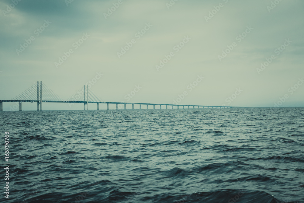 the oresund bridge between denmark and sweden the oresund bridge between denmark and sweden