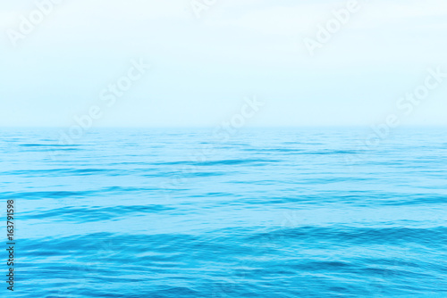 Blue sea water with waves