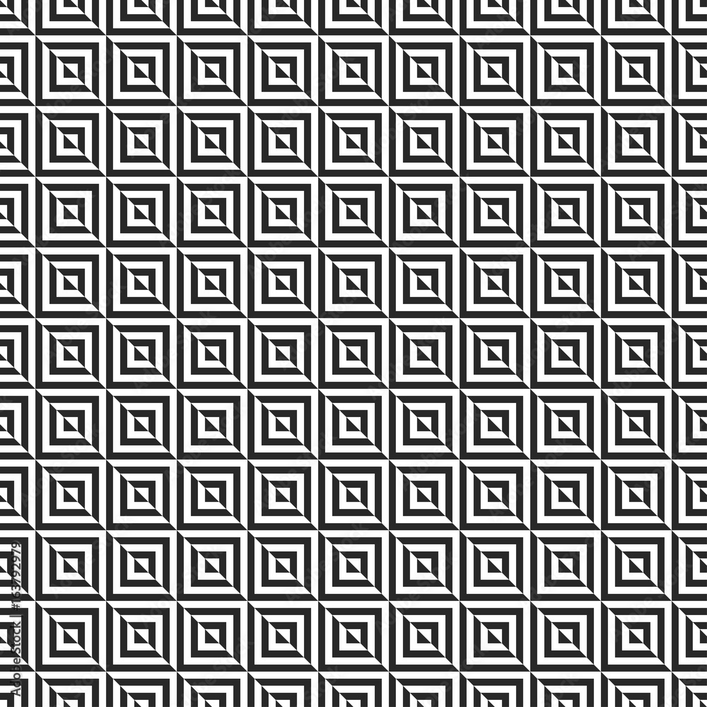 Retro memphis geometric square shapes seamless abstract patterns. Hipster fashion 80-90s. Jumble textures. Optical illusion effect. Memphis style for printing, website, fabric design, poster, cards.