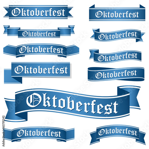 collection of different Oktoberfest banners