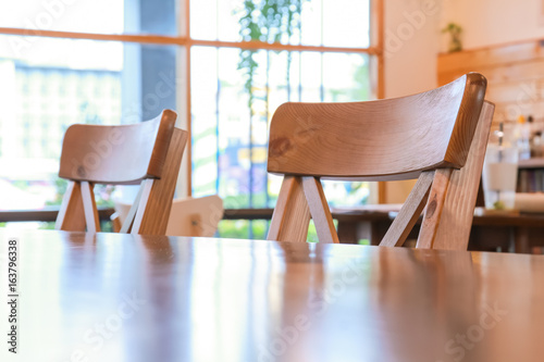 Cafe table and chair