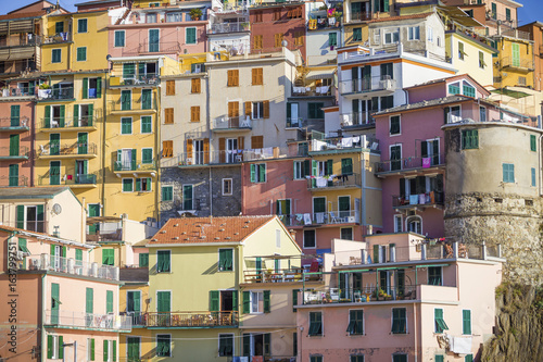 Manarola houses, Cinque Terre, Italy