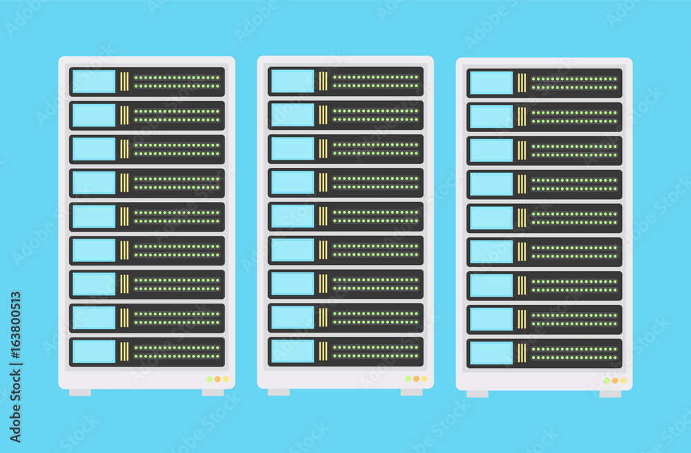 Vector high tech internet data center server Vector high tech internet data center server