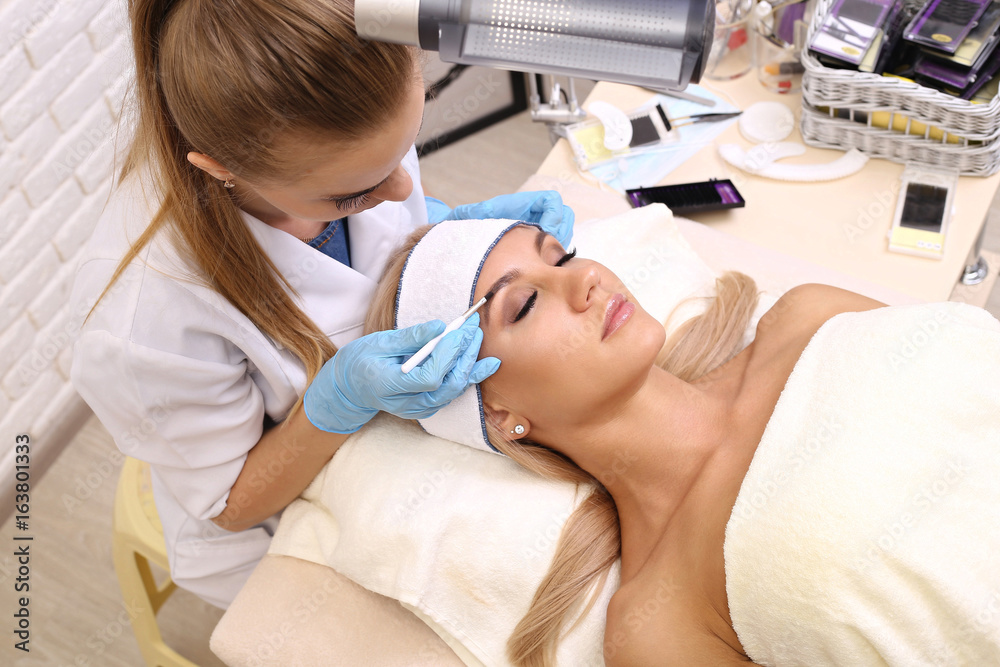 Professional eyebrow correction
