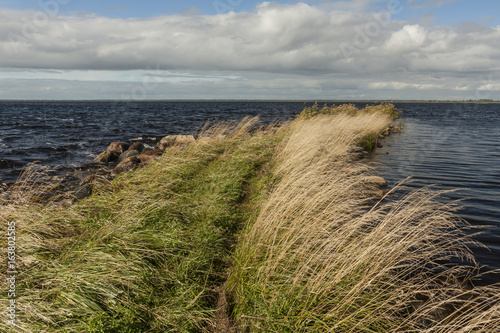 A stone pier in the Matsalu National Park (Estonia)