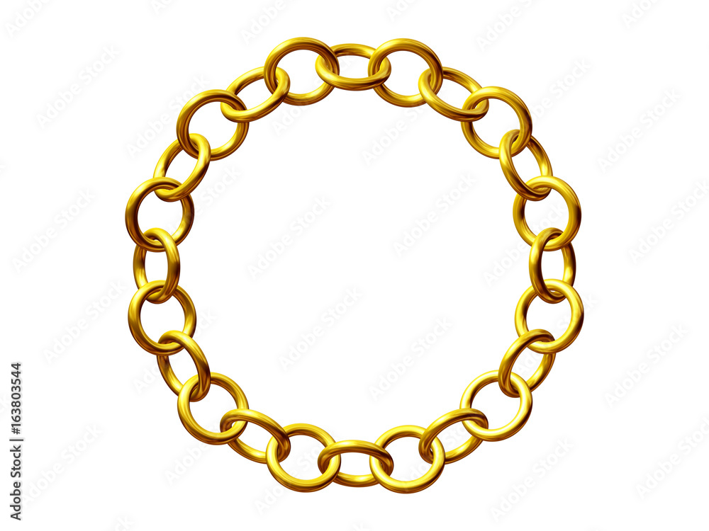 Obraz premium golden chain for frame