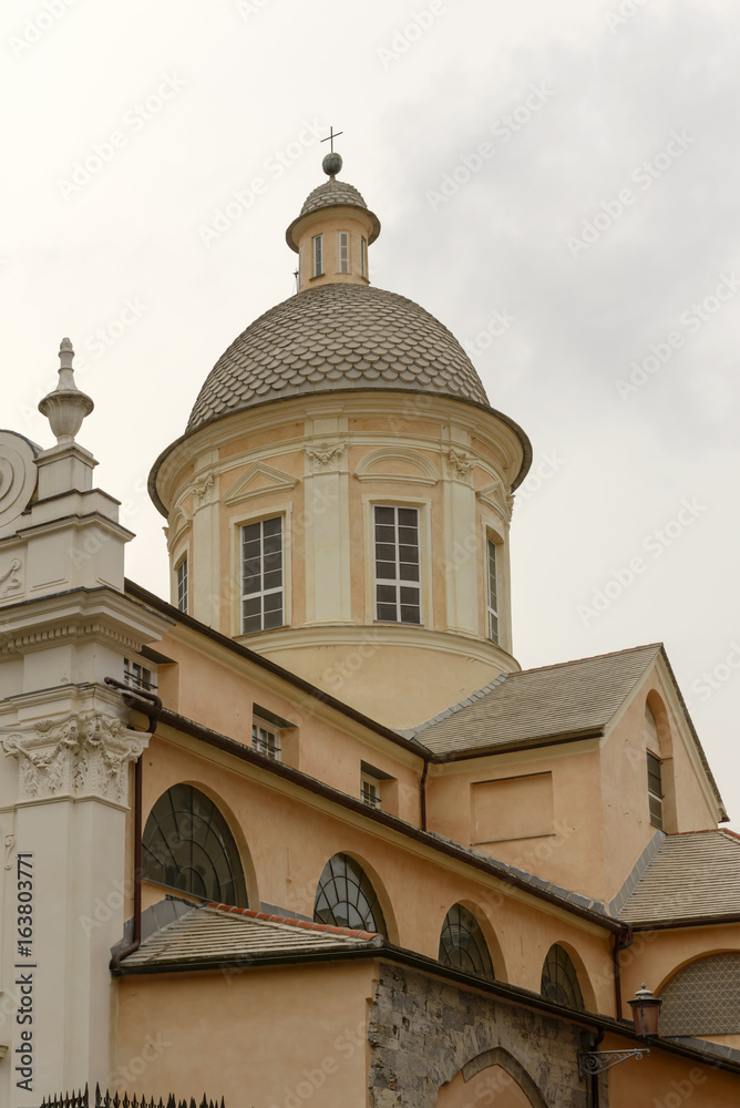 dome of deconsecrated san Francesco Church, Chiavari, Italy