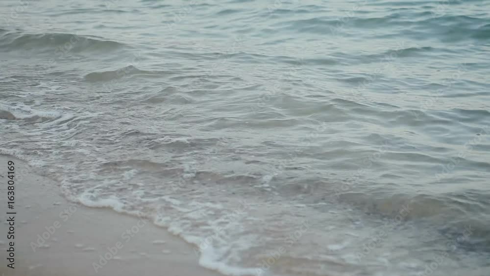 Soft wave of sea on the sandy beach Soft wave of sea on the sandy beach