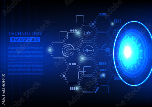 Technology background template vector illustration