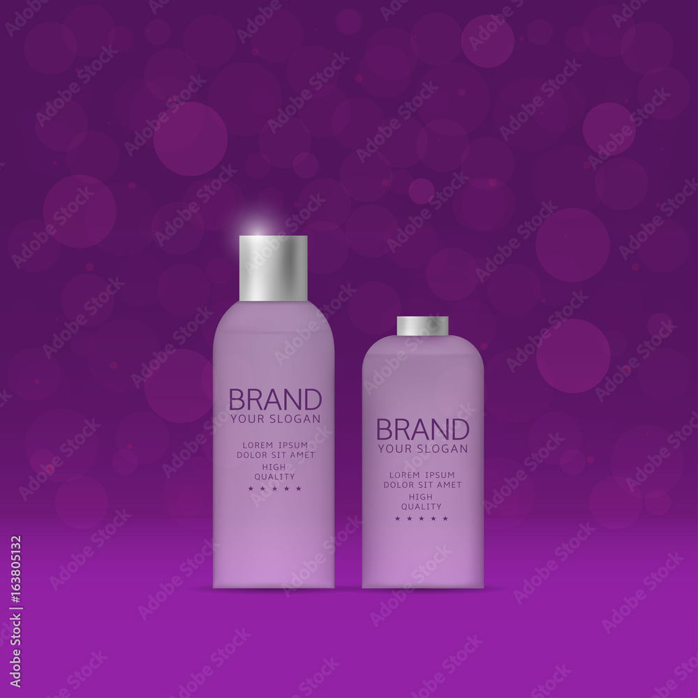 Shampoo and spray bottles Shampoo and spray bottles