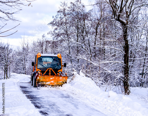 Bild auf Leinwand snowplow