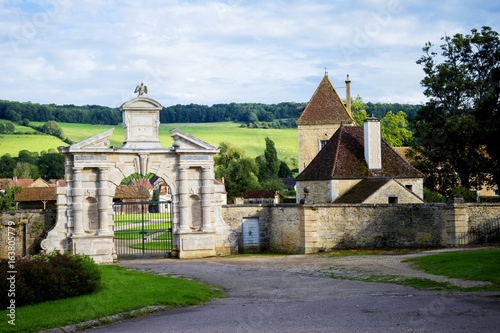 Chateau Commarin, Burgundy-France. Chateau Commarin has gone through 26 generations in the same family. Never been sold. It has been classified as a historical monument since 1949. photo