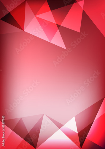 Abstract color triangle geometrical background, polygon design. Triangular mosaic background