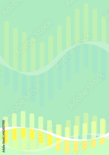 Abstract geometry stripped pattern with curves. Vector illustration.