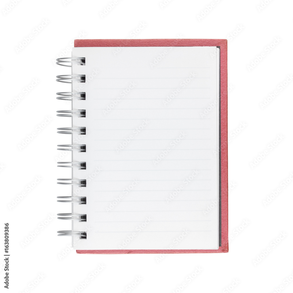 notebook isolated on white background notebook isolated on white background