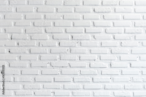 White old brick wall background and textured