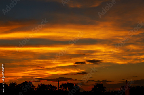 sunset red sky cloud cloudscape  landscape