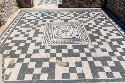 View of the archaeological site of Lucus Feroniae, near Rome, Italy photo