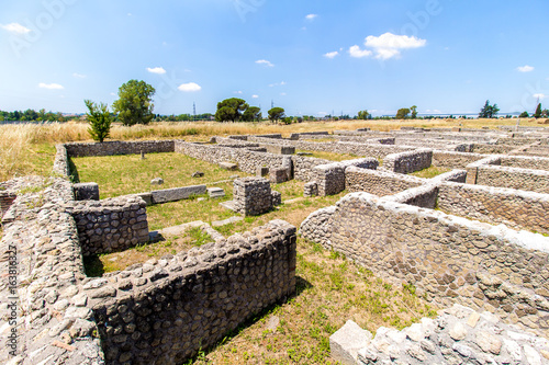 Obraz na plátně View of the archaeological site of Lucus Feroniae, near Rome, Italy