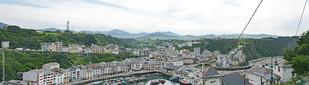 Vista de Luarca, Asturias, España