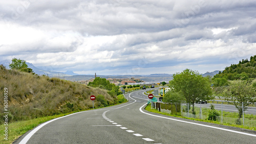 Área de descanso en una carretera de España