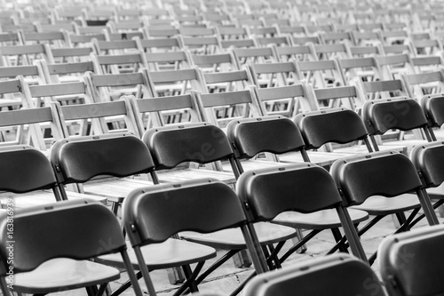 Monochrome rows of chairs © oriol