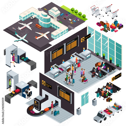 Isometric Design of an Airport