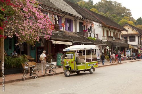 Street in old town Luang Prabang, Laos