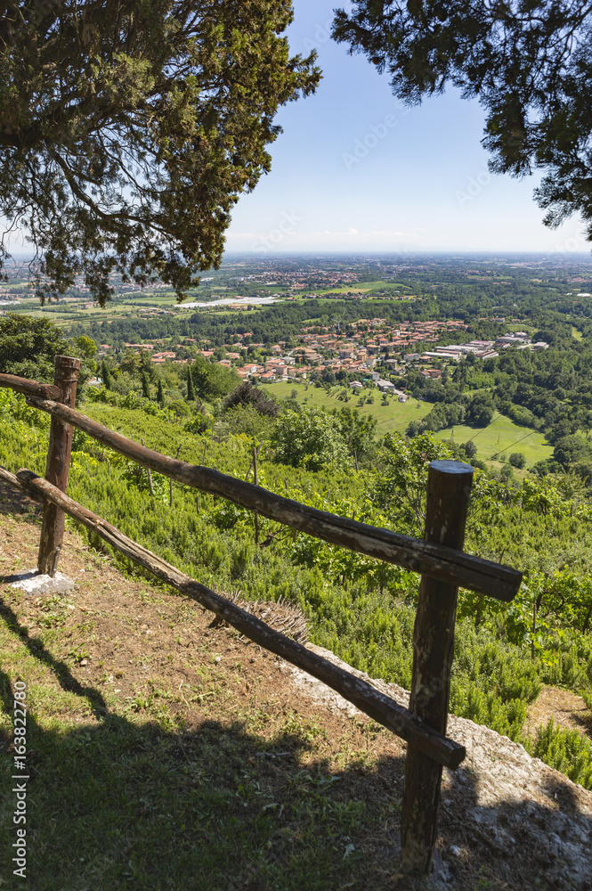 Beautiful landscape of Montevecchia (Italy)