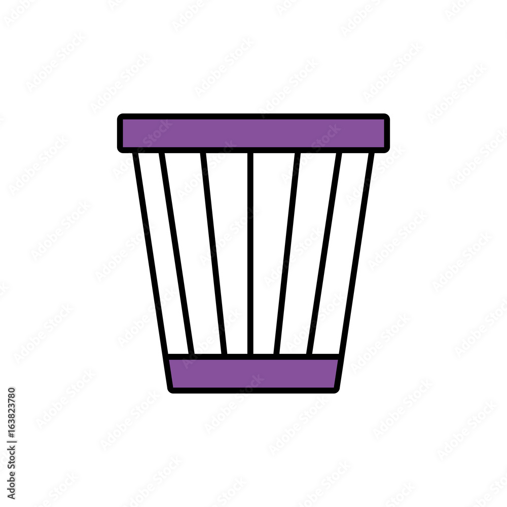 trash bucket icon
