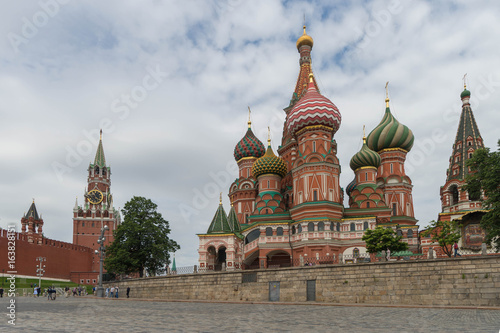 Saint Basil's Cathedral in Red Square Moscow, Russia.