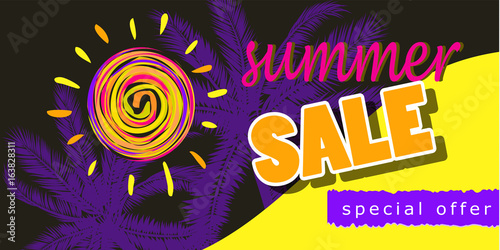 summer sale template banner