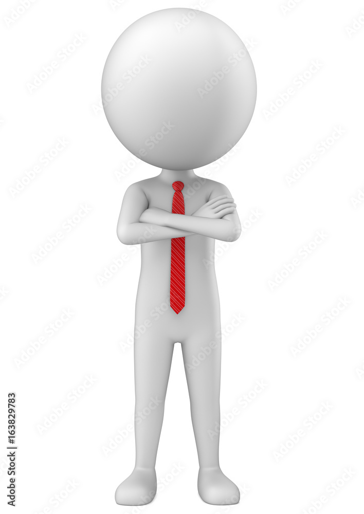 3d man businessman on white background. 3d render illustration. 3d man businessman on white background. 3d render illustration.