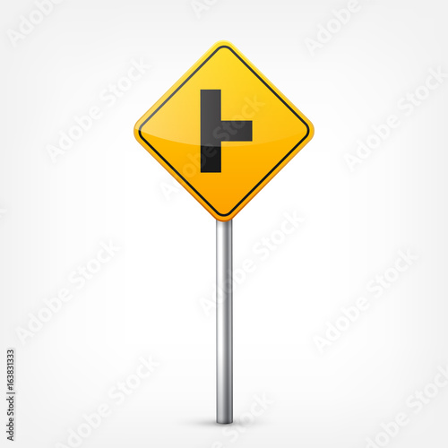 Free Download Road yellow signs collection isolated on white background. Road traffic control.Lane usage.Stop and yield. Regulatory signs. Curves and turns. - GFXLoad
