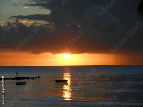 Coucher du soleil - Monchoisy - Ile Maurice