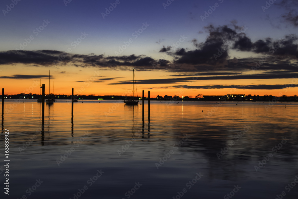 Sunset in Rhode Island Bay