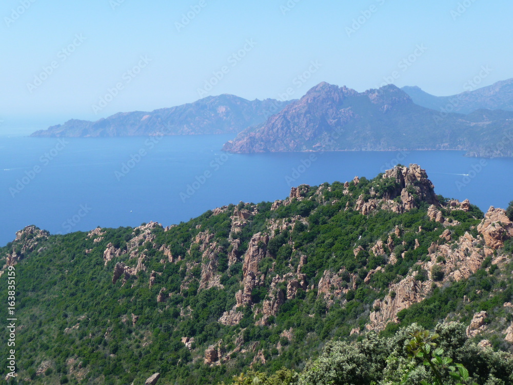 View on Corsica coast