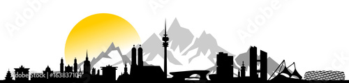Skyline München Berge