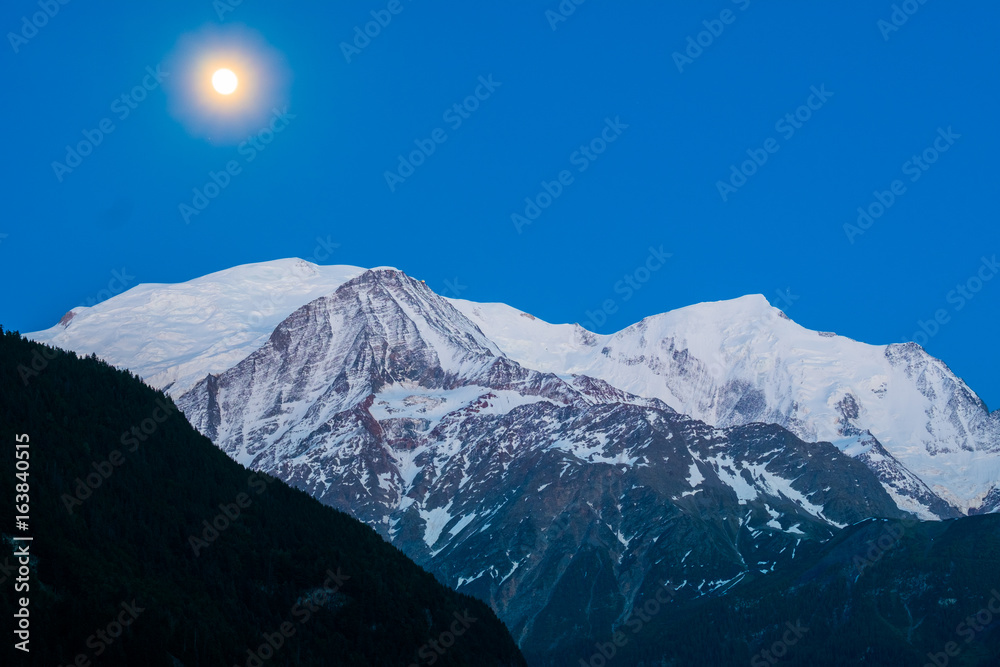 Naklejka Mont Blanc evening