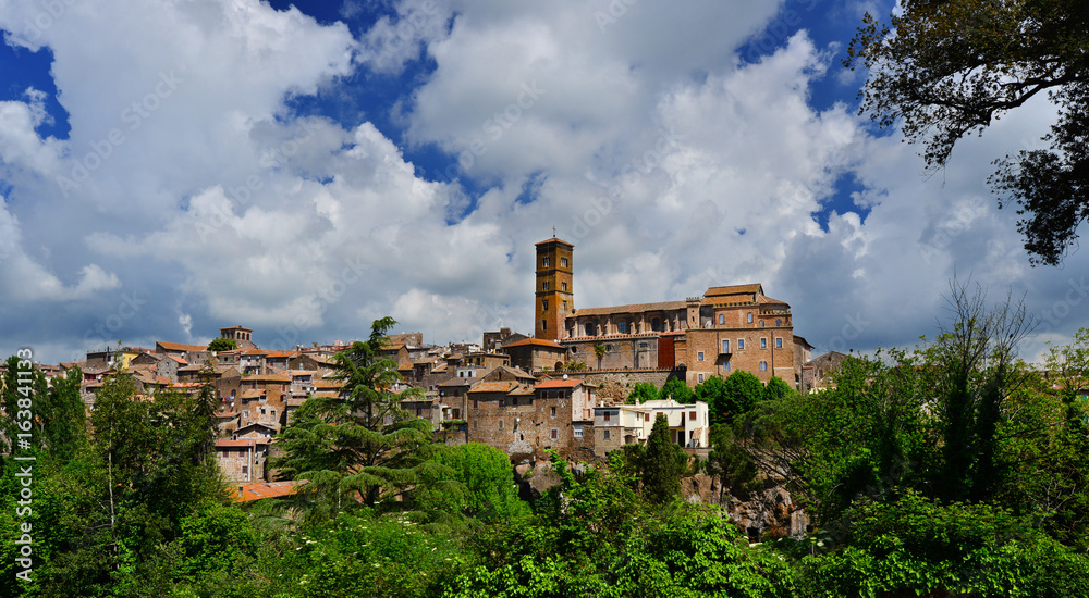 Ancient town of Sutri panorama