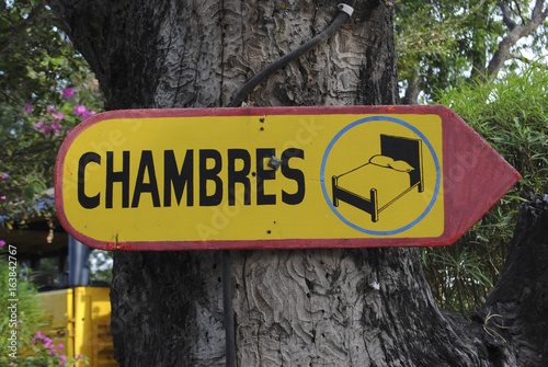 Hotel sign in Senegal