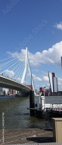 Amsterdam, port, vu du ciel, paysage, monument, bateau, ciel, pont, bodybuilding, tour, couché soleil