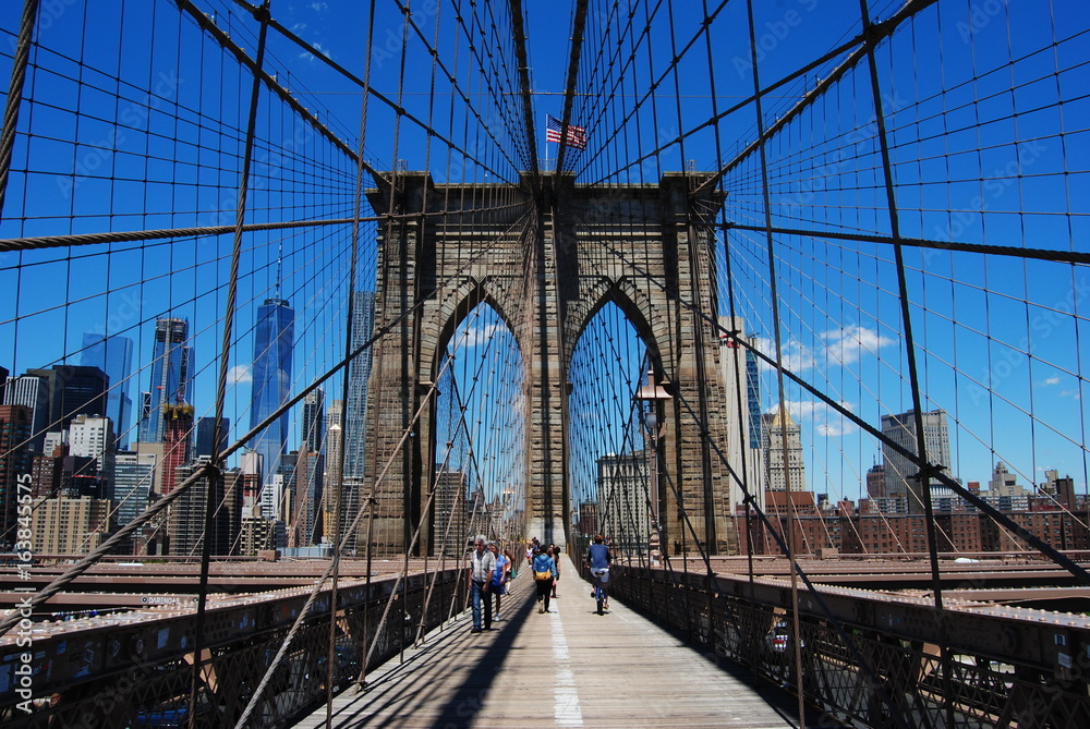 Fototapeta premium Brooklyn Bridge, Manhattan, Nowy Jork