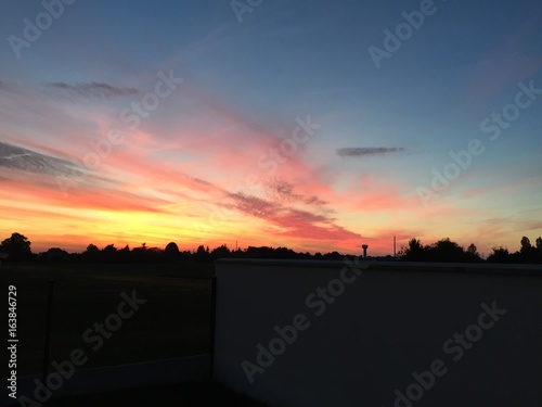 Принти на полотні coucher de soleil en région centre (Chaingy 45380) France
