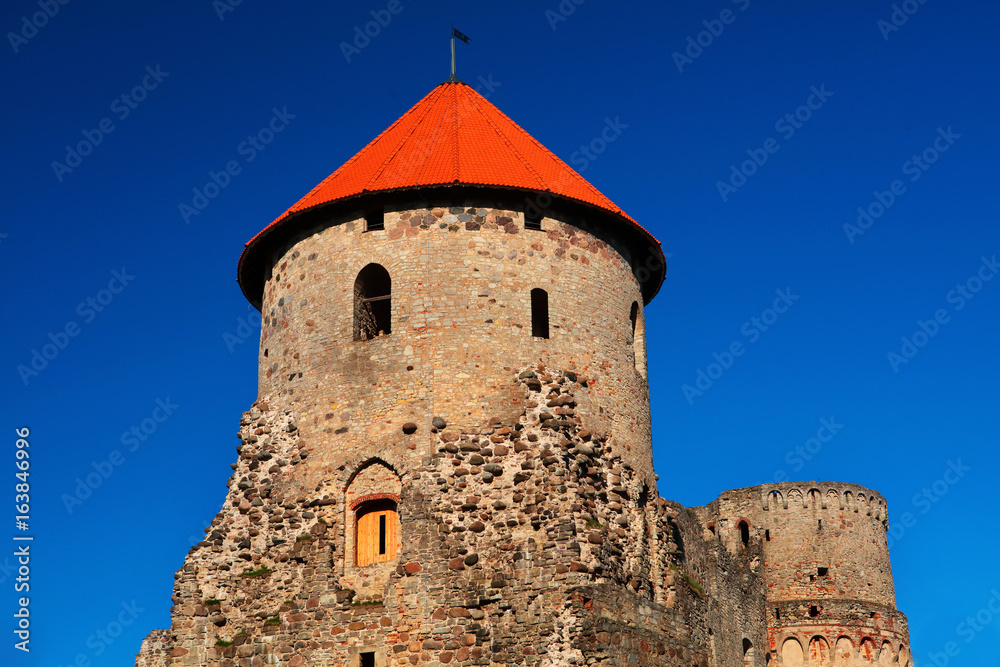 medieval baltic castle in Cesis